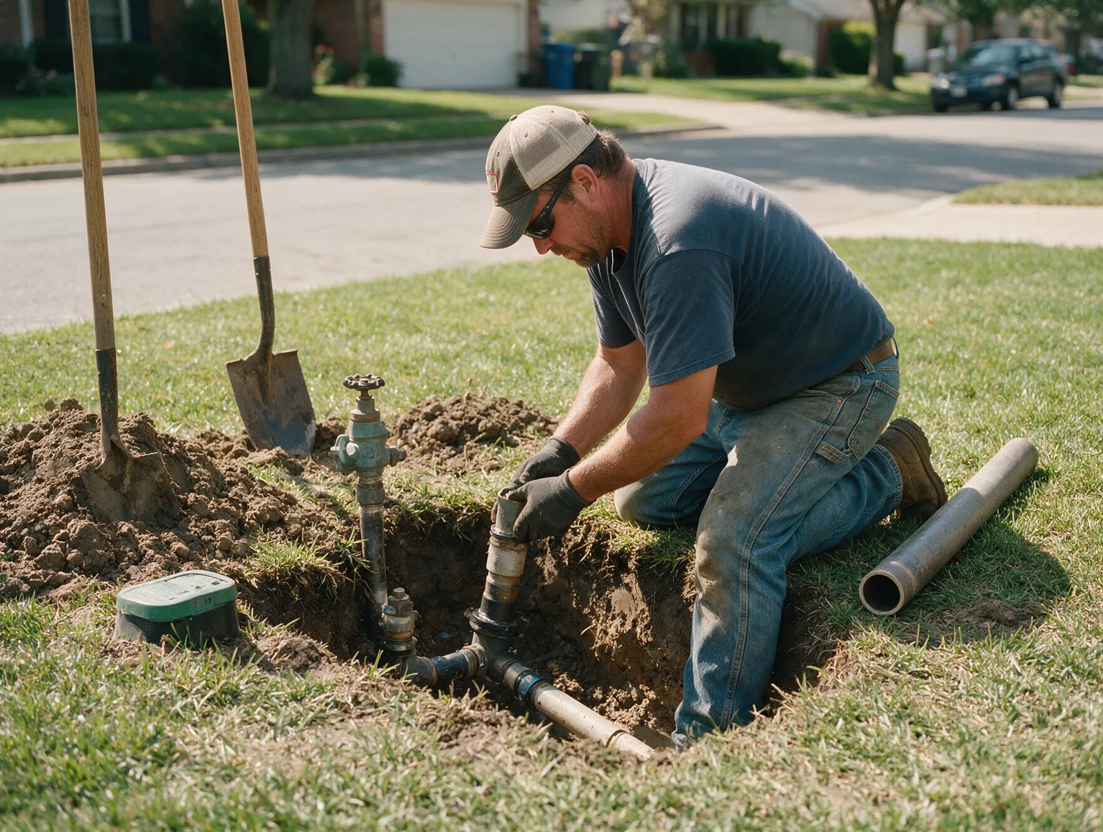 Water Line Repair in Salisbury